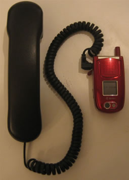 Handset for cell phone
