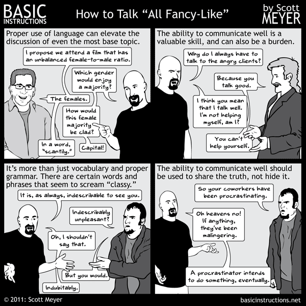 How to talk fancy