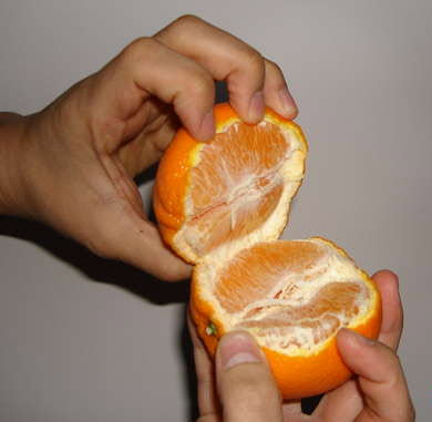 Crack an orange3
