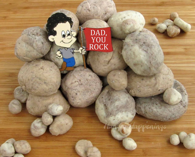 Dad rocks Father's Day gift, edible rocks, candy rock recipe, gifts, edible crafts