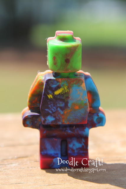 lego man crayon tie dye tye fancy colorful upcycled
