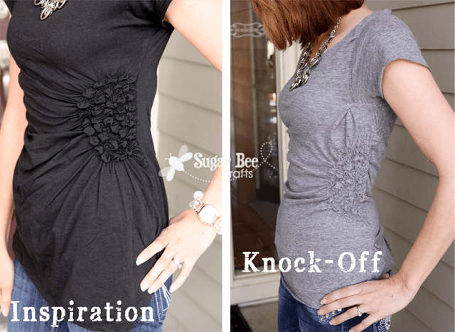 side shirred shirt mens refashion