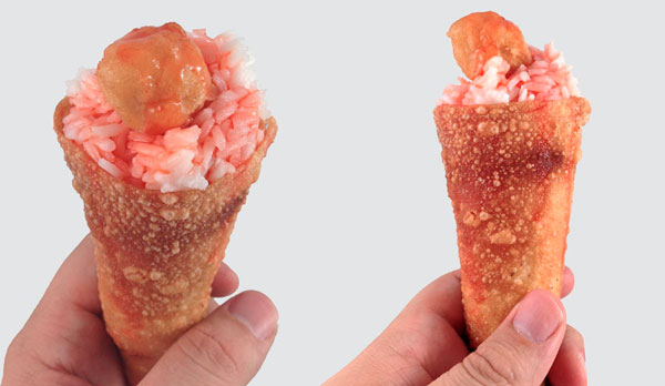 wonton-sweet-sour-chicken-cone