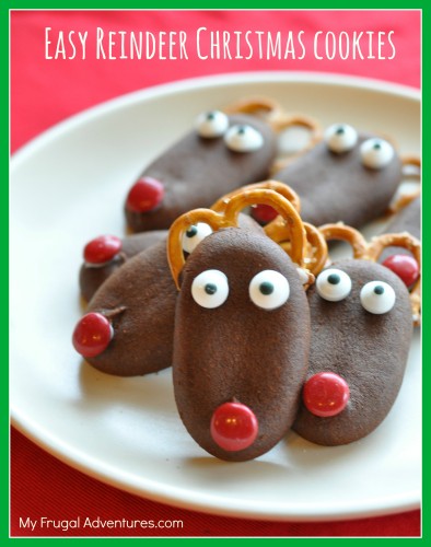 Easy-Reindeer-Christmas-Cookies-so-fun-for-kids-and-very-quick-to-assemble.-394x500