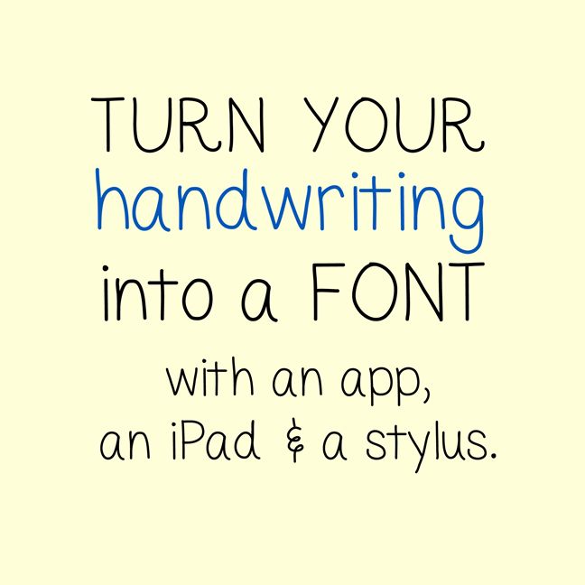 Turn Your Handwriting into a Font – Do It And How
