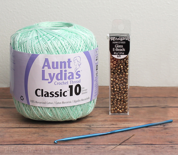 beaded crochet wrap necklace