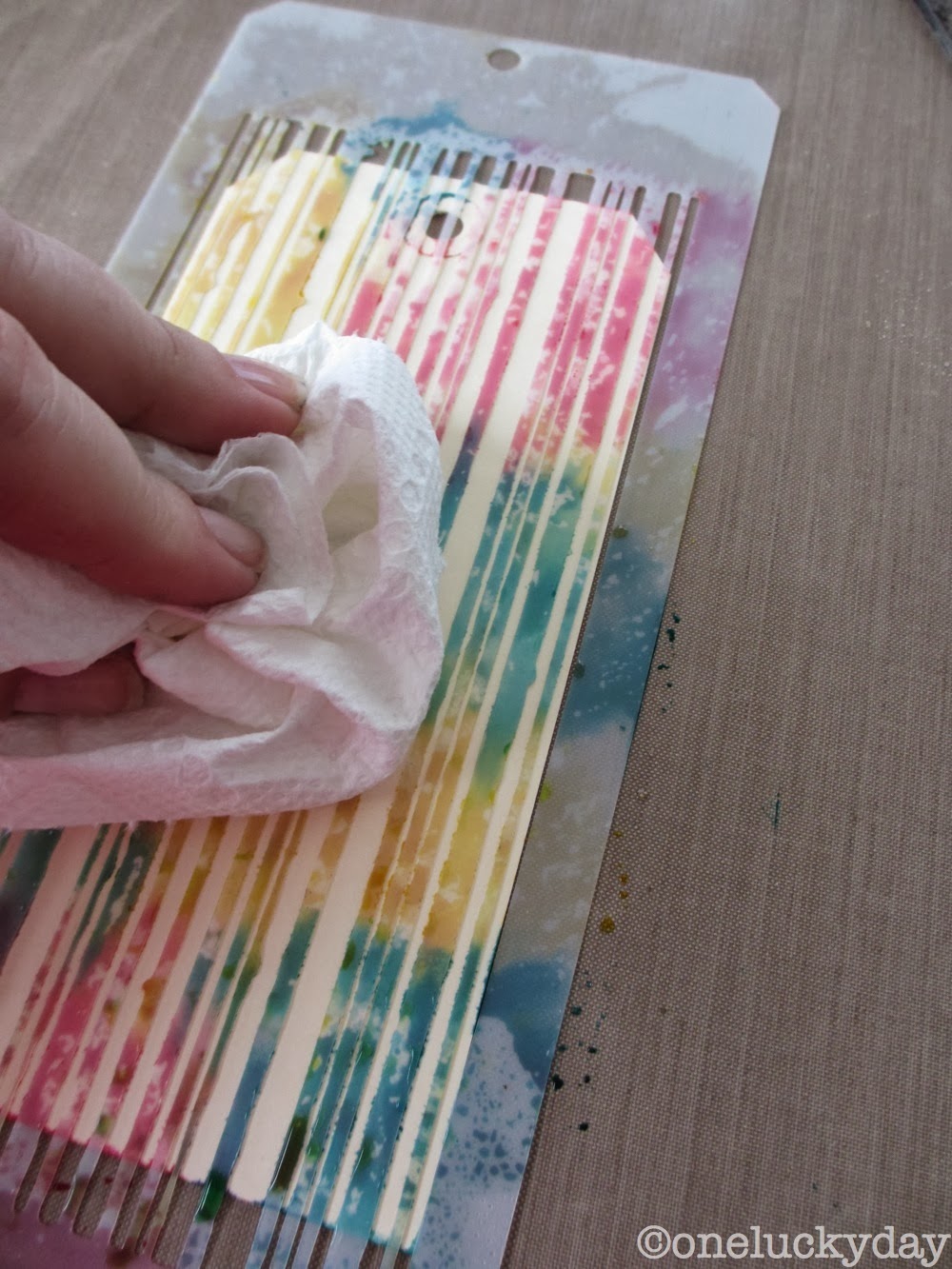 Watercolor Stencil Pressing – Do It And How