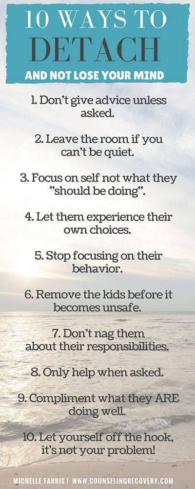 10 Ways to Detach – Do It And How