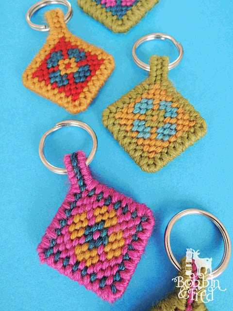 Flower Needlework Keyrings sf2 wl