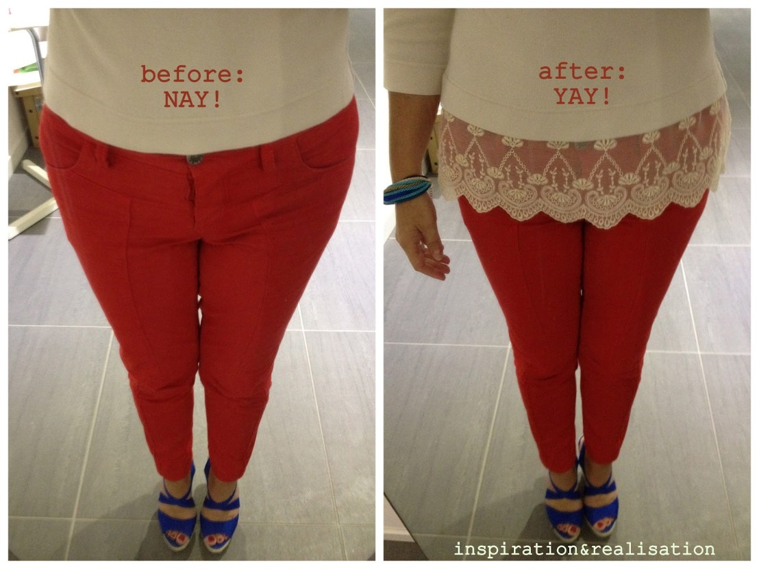 inspiration&amp;realisation_before_after_add_length_with_lace_tutorial_valentino_miu_miu