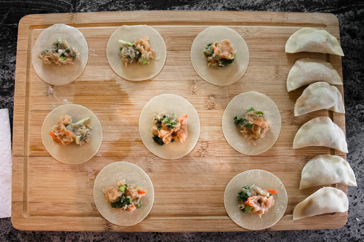 Chicken+and+Vegetable+Potstickers