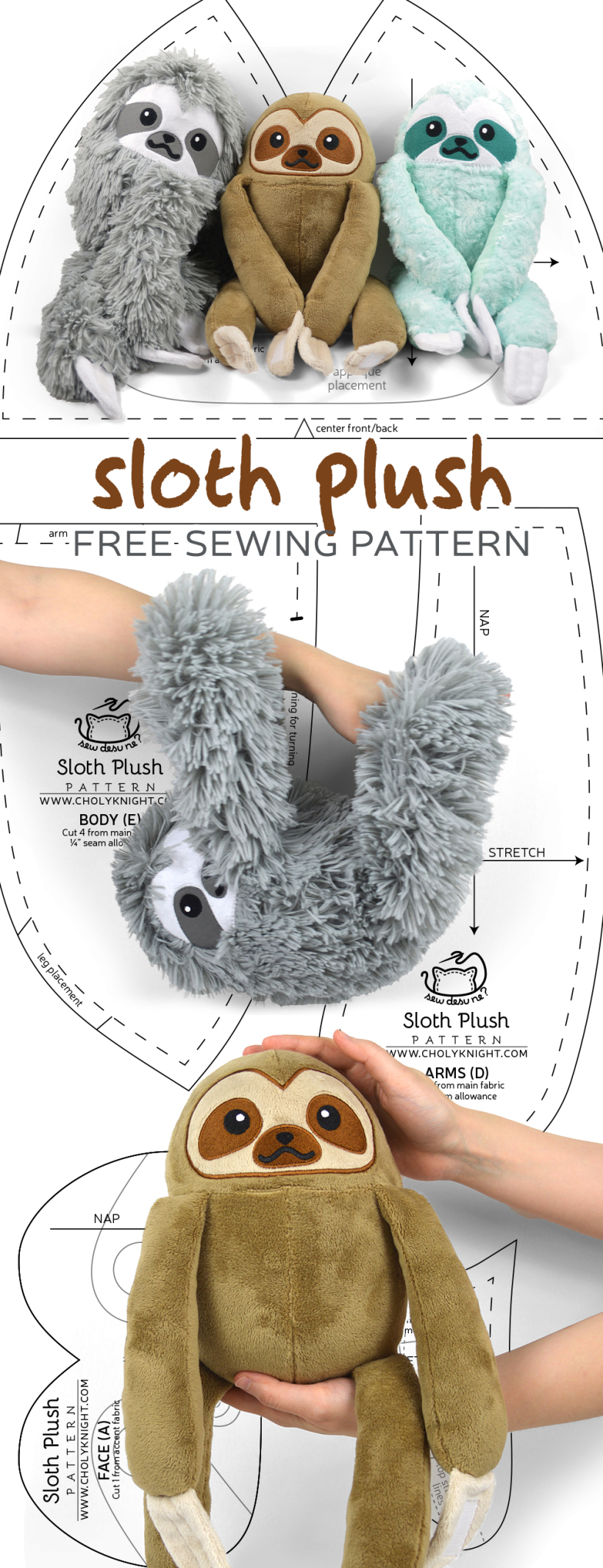 sloth-plush-pattern