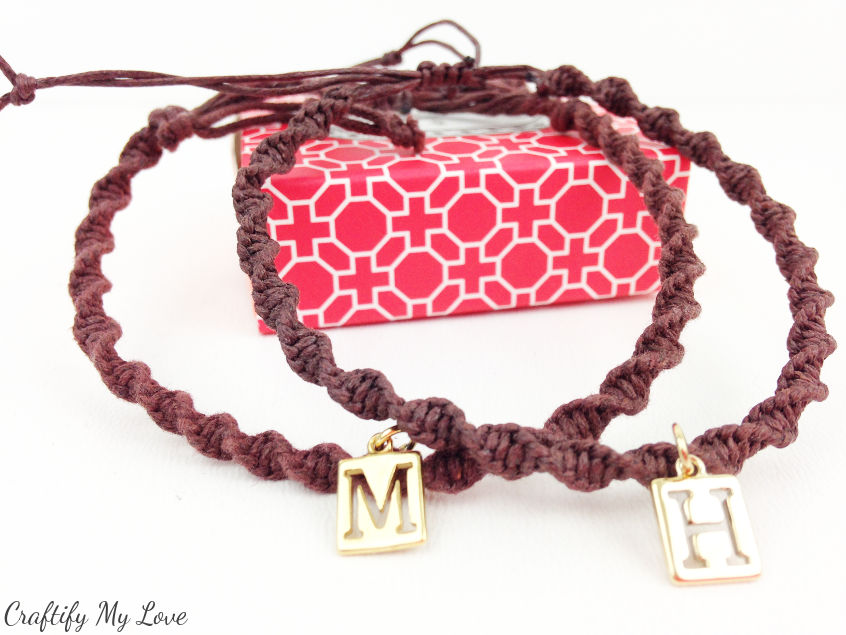 DIY-jewelry-macrame-sprial-bracelet-with-charm-for-couples-bffs-CML