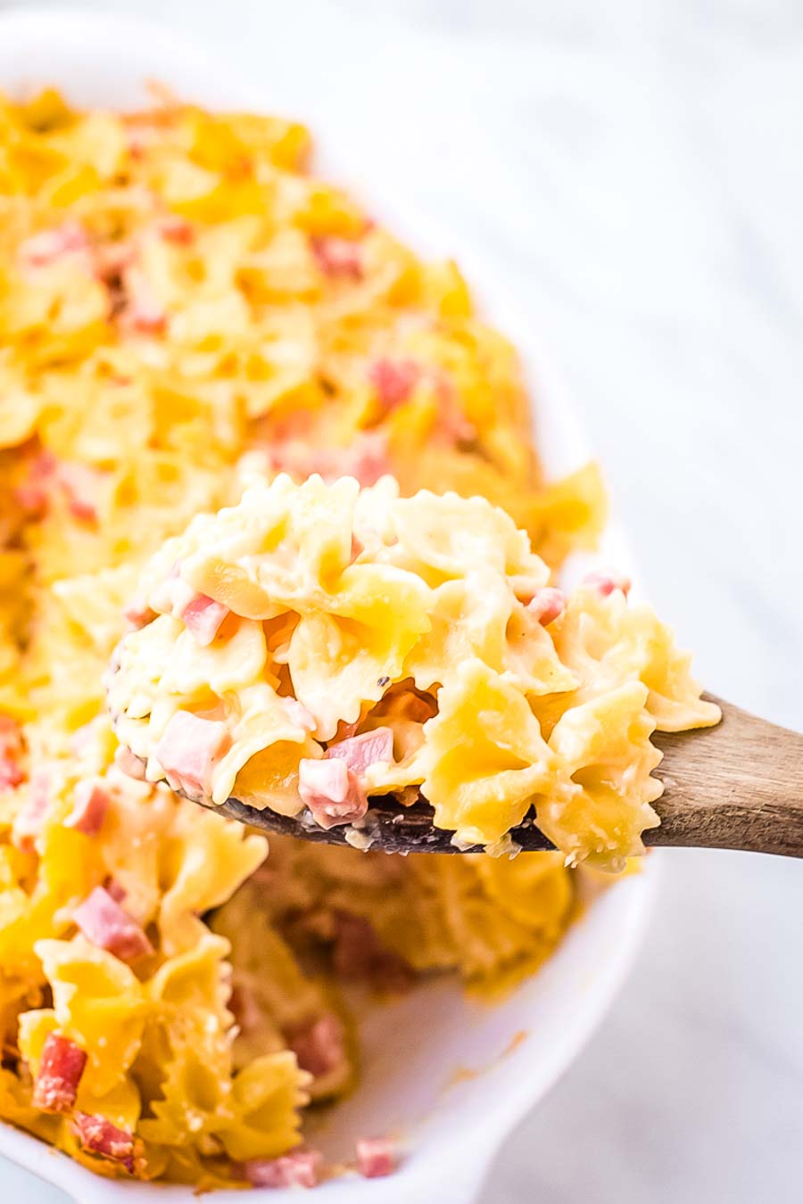Cheesy-Ham-Bow-Tie-Pasta