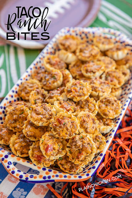 taco phyllo bites font